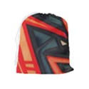 Graffiti Detail Wallpaper Texture Background Drawstring Pouch (XL) View2