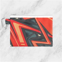 Graffiti Detail Wallpaper Texture Background Canvas Cosmetic Bag (medium) by Wegoenart