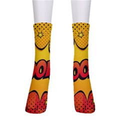 Explosion Boom Pop Art Style Crew Socks by Wegoenart