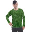 Seamless Pattern Crocodile Leather Men s Pique Long Sleeve Tee View1