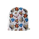 Full Color Flash Tattoo Patterns Drawstring Pouch (Large) View2