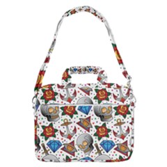 Full Color Flash Tattoo Patterns Macbook Pro 16  Shoulder Laptop Bag by Wegoenart