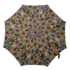 Tattoo Pattern Hook Handle Umbrellas (medium) by Wegoenart