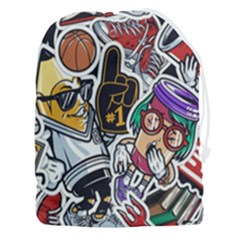 Vintage College Colorful Seamless Pattern Drawstring Pouch (3xl) by Wegoenart