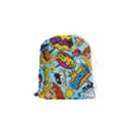 Comic Elements Colorful Seamless Pattern Drawstring Pouch (Small) View1