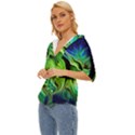Fractal Art Pattern Abstract Lightweight Drawstring Hooded Top View2