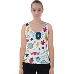 Wallpaper Background Cute Design Velvet Tank Top by Wegoenart