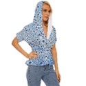 Drop Water Background Macro Splash Rain Drink Lightweight Drawstring Hooded Top View3