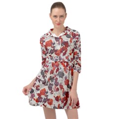 Abstract Random Painted Texture Mini Skater Shirt Dress by dflcprintsclothing
