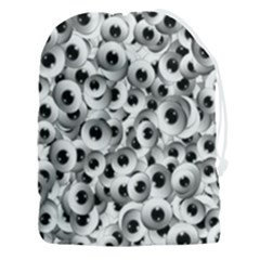 Eyes Drawing Motif Random Pattern Drawstring Pouch (3xl) by dflcprintsclothing
