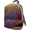 Landscape Illustration Nature Sky Zip Up Backpack View1