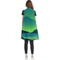 Green Landscape Illustration Nature Sleeveless Chiffon Waistcoat Shirt View2