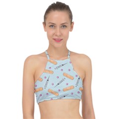 Medicine Items Racer Front Bikini Top by SychEva