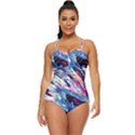 Feathers Retro Full Coverage Swimsuit View1