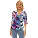 Feathers Lightweight Drawstring Hooded Top View1