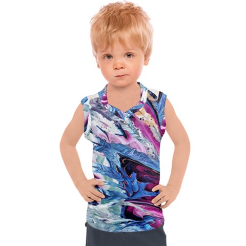 Feathers Kids  Sport Tank Top by kaleidomarblingart