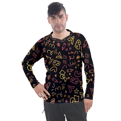 Background Graphic Beautiful Men s Pique Long Sleeve Tee by Wegoenart