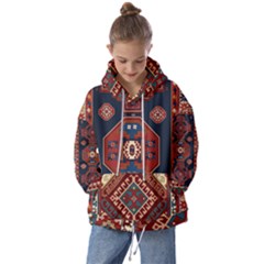 Armenian Old Carpet  Kids  Oversized Hoodie by Gohar