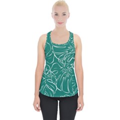 Tropical Monstera  Piece Up Tank Top by ConteMonfrey