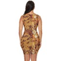 Insect Macro Honey Bee Animal Draped Bodycon Dress View4