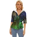 Tye Dye Vibing Lightweight Drawstring Hooded Top View1