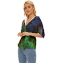 Tye Dye Vibing Lightweight Drawstring Hooded Top View2