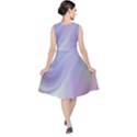 Gradient Blue, orange, green V-Neck Midi Sleeveless Dress  View2