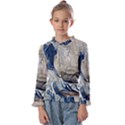 Wave Sea Ocean Splash Water Surf Foam Movement Kids  Frill Detail Tee View1