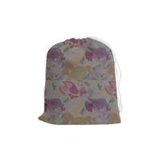 Pattern Armenian Birds Drawstring Pouch (medium) by Gohar
