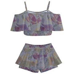 Pattern Armenian Birds Kids  Off Shoulder Skirt Bikini by Gohar