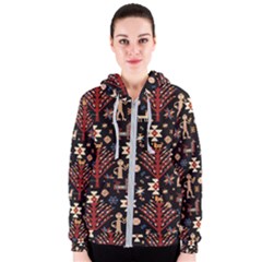 Carpet-symbols Women s Zipper Hoodie by Gohar