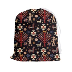 Carpet-symbols Drawstring Pouch (2xl) by Gohar
