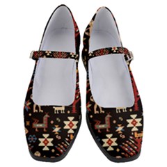 Carpet-symbols Women s Mary Jane Shoes by Gohar