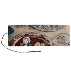 Pizza And Calzone Roll Up Canvas Pencil Holder (m) by ConteMonfrey