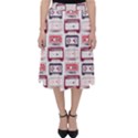 Cassettes Seamless Pattern Classic Midi Skirt View1