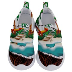 Coconut And Holiday Beach Food Kids  Velcro No Lace Shoes by Jancukart