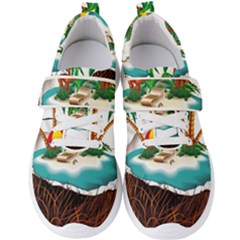 Coconut And Holiday Beach Food Men s Velcro Strap Shoes by Jancukart