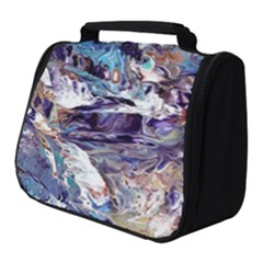 Abstract Cross Currents Full Print Travel Pouch (small) by kaleidomarblingart
