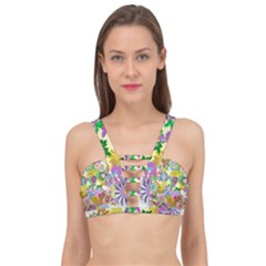 Illustration-pattern-abstract Cage Up Bikini Top by Pakrebo