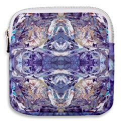 Amethyst Repeats Mini Square Pouch by kaleidomarblingart