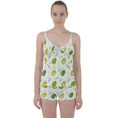 Easter Green Eggs  Tie Front Two Piece Tankini by ConteMonfrey