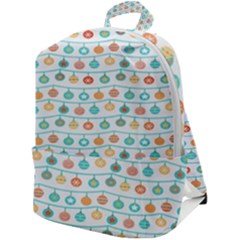 Christmas Textur Zip Up Backpack by artworkshop