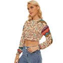 Ethnic tribal pattern background Lightweight Long Sleeve Sweatshirt View2