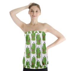 Kermit The Frog Pattern Strapless Top by Valentinaart
