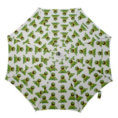 Kermit The Frog Hook Handle Umbrellas (large) by Valentinaart
