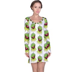 Kermit The Frog Long Sleeve Nightdress by Valentinaart