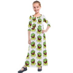 Kermit The Frog Kids  Quarter Sleeve Maxi Dress by Valentinaart