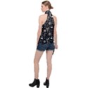 Halloween  Halter Asymmetric Satin Top View2