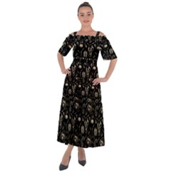 Halloween  Shoulder Straps Boho Maxi Dress  by Valentinaart