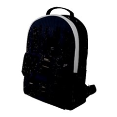 City Night Urban Downtown Science Tower Halo Flap Pocket Backpack (large) by danenraven